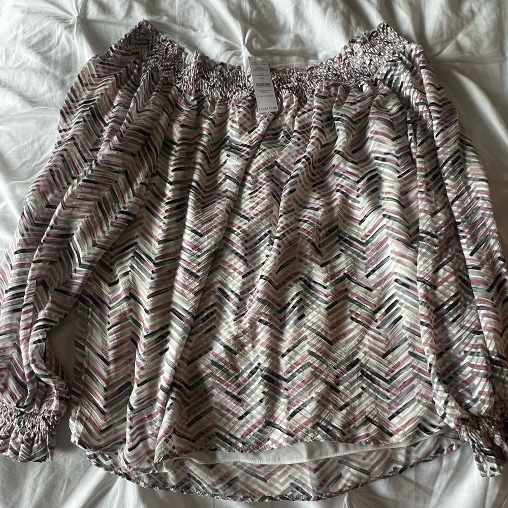 **BRAND NEW** WHBM off the shoulder blouse